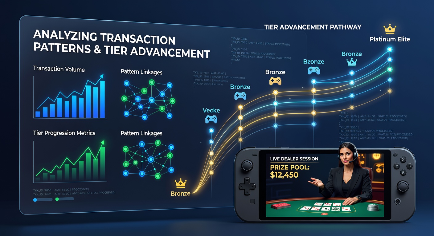 Transaktionsmuster in mobilen Gaming-Apps mit Preisgeldern und Live-Dealer-Interaktionen visualisiert