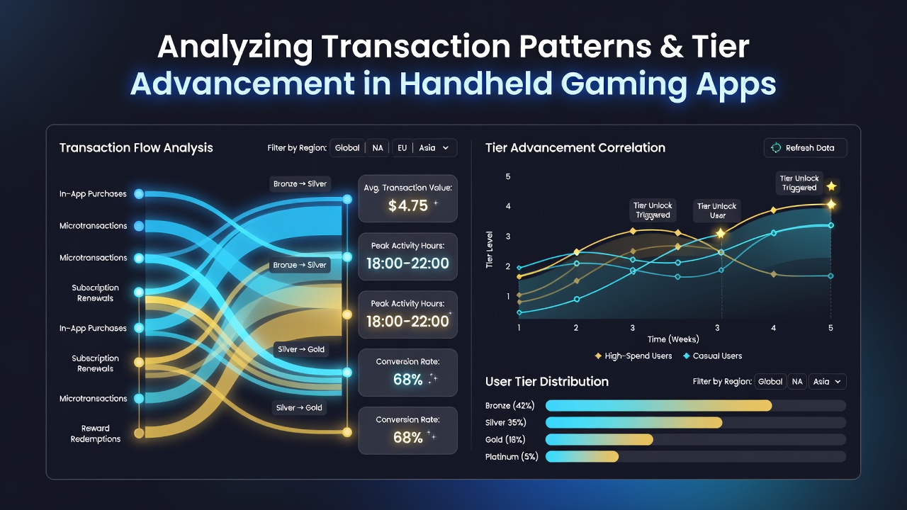 Zusammenhang zwischen Transaktionsmustern, Preisgeldern und Stufenaufstiegen in Gaming-Apps